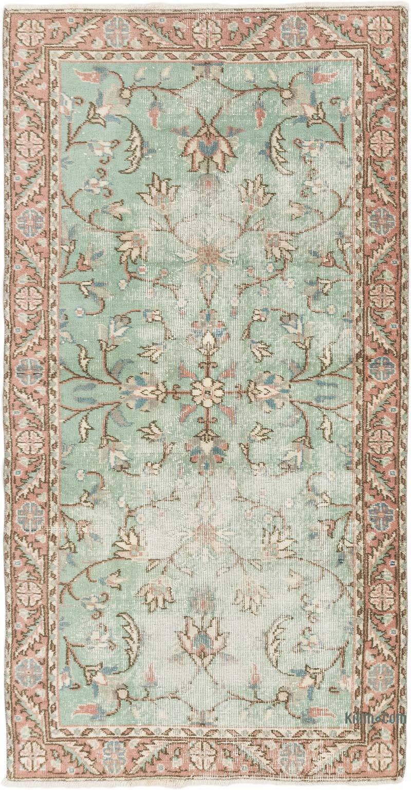 Alfombra Vintage Turca Anudada a Mano - 95 cm x 182 cm - K0074207