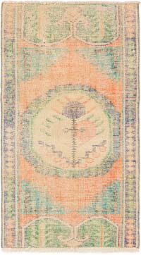 El Dokuma Vintage Halı - 73 cm x 128 cm