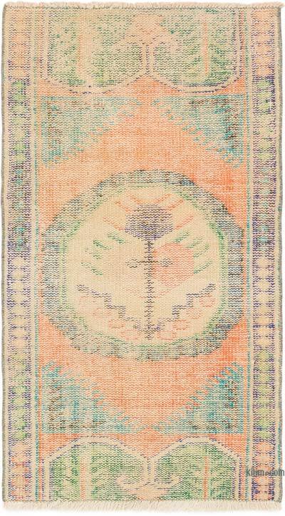 El Dokuma Vintage Halı - 73 cm x 128 cm