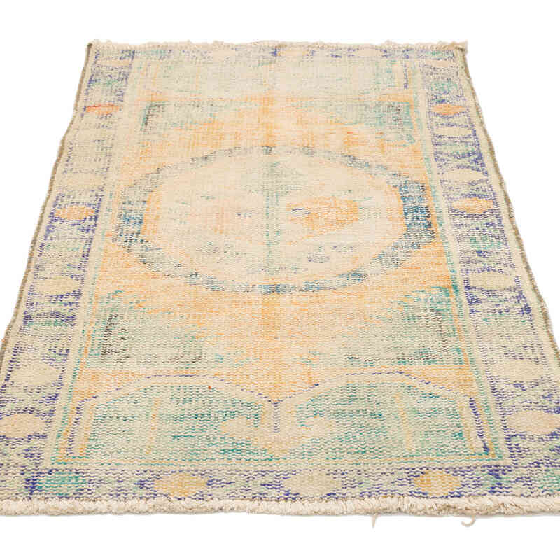 El Dokuma Vintage Halı - 81 cm x 142 cm - K0074216
