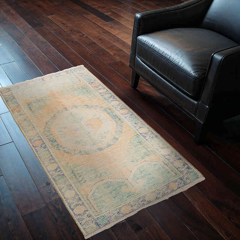 El Dokuma Vintage Halı - 81 cm x 142 cm - K0074216
