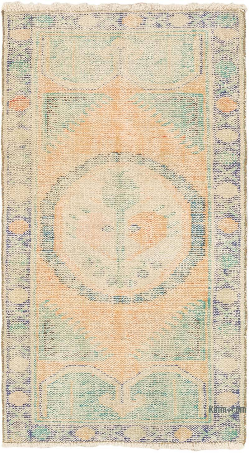 El Dokuma Vintage Halı - 81 cm x 142 cm - K0074216