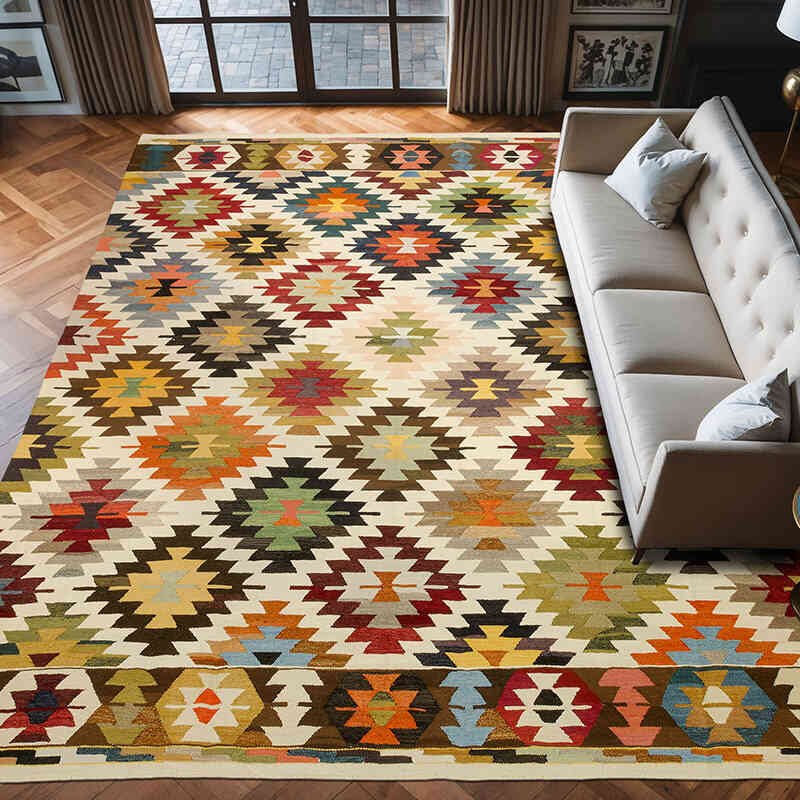 Nueva Alfombra Turca Kilim - 323 cm x 416 cm - K0074222