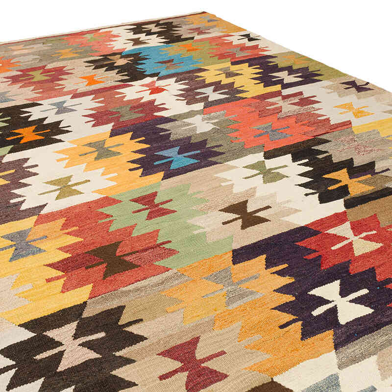 Nueva Alfombra Turca Kilim - 370 cm x 456 cm - K0074227