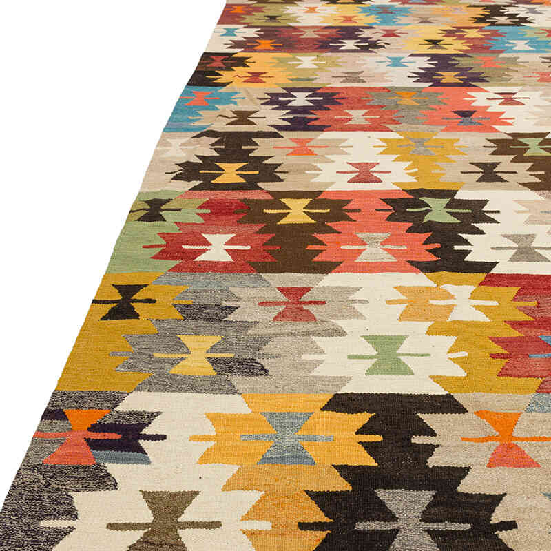 Nueva Alfombra Turca Kilim - 370 cm x 456 cm - K0074227
