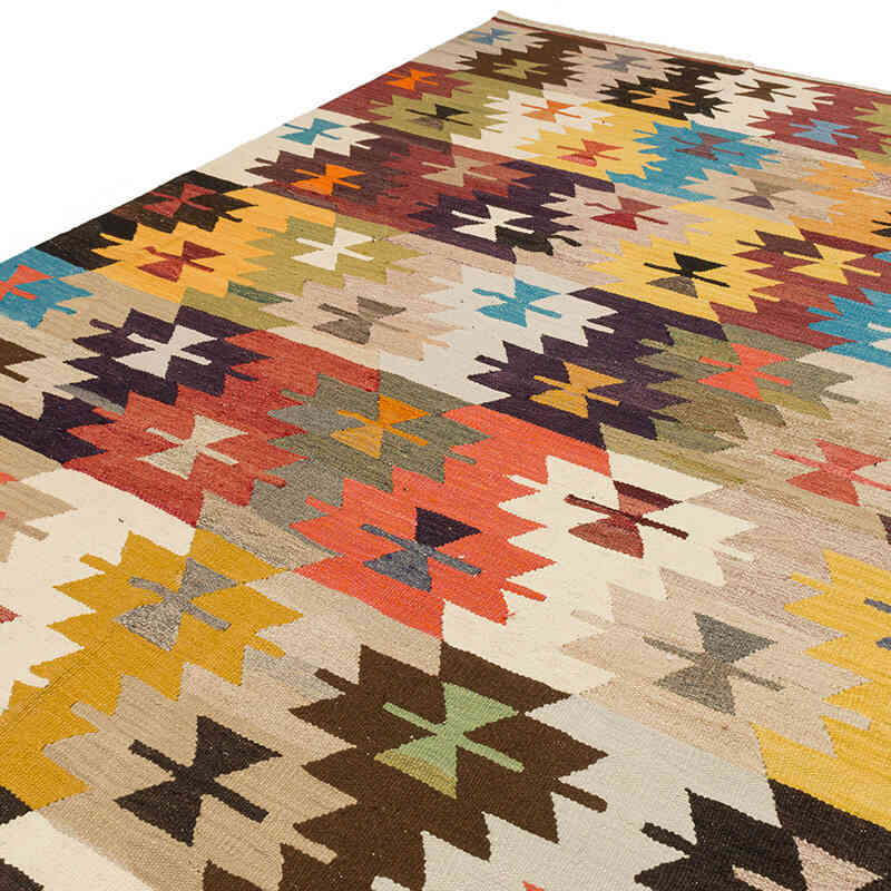 Nueva Alfombra Turca Kilim - 370 cm x 456 cm - K0074227