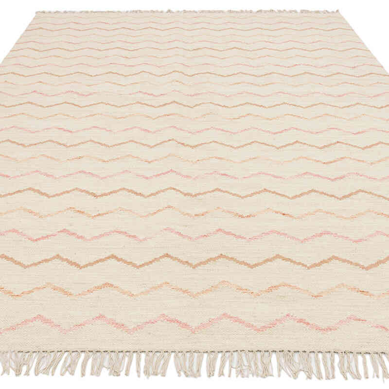 New Hand-Woven Kilim Rug - 6' 2" x 9'  (74" x 108") - K0074270