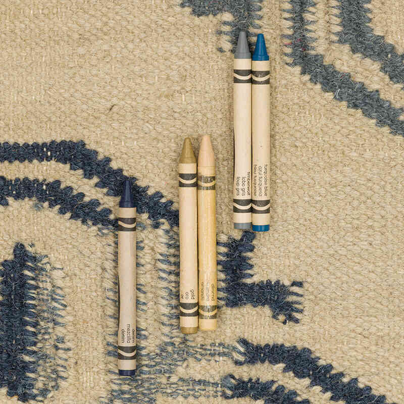 New Hand-Woven Kilim Rug - 5' 2" x 8'  (62" x 96") - K0074271