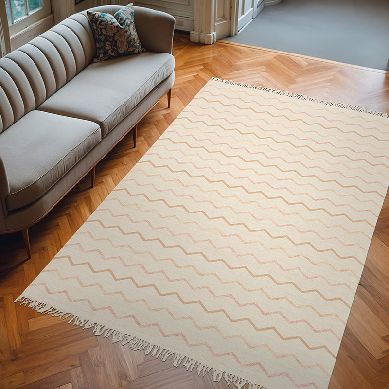 New Hand-Woven Kilim Rug - 6' 2" x 9'  (74" x 108") - K0074272