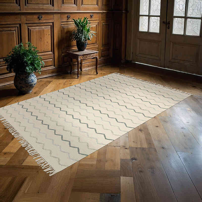 New Hand-Woven Kilim Rug - 5' 1" x 7' 10" (61" x 94") - K0074273