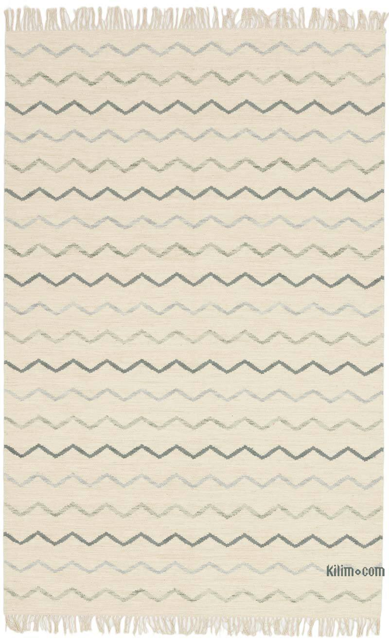 New Hand-Woven Kilim Rug - 5' 1" x 7' 10" (61" x 94") - K0074273