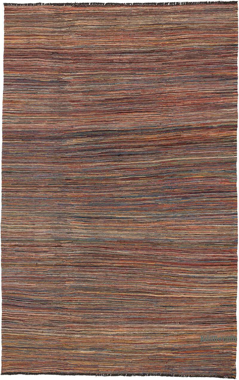 New Hand-Woven Kilim Rug - 5' 5" x 8' 7" (65" x 103") - K0074305