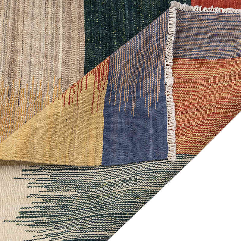 New Hand-Woven Kilim Rug - 5' 10" x 8' 2" (70" x 98") - K0074315