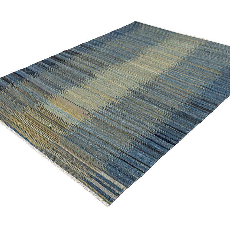 New Hand-Woven Kilim Rug - 5' 9" x 7' 11" (69" x 95") - K0074318