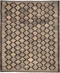New Hand-Woven Kilim Rug - 8' 3" x 9' 9" (99" x 117")