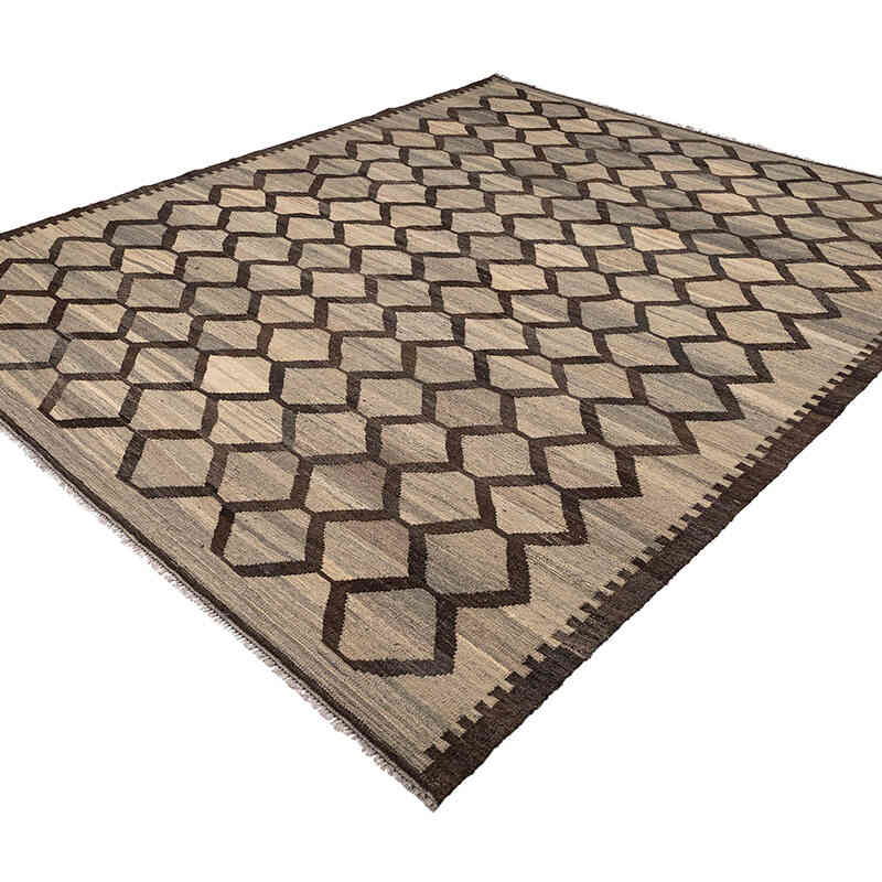 New Hand-Woven Kilim Rug - 8' 3" x 9' 9" (99" x 117") - K0074320