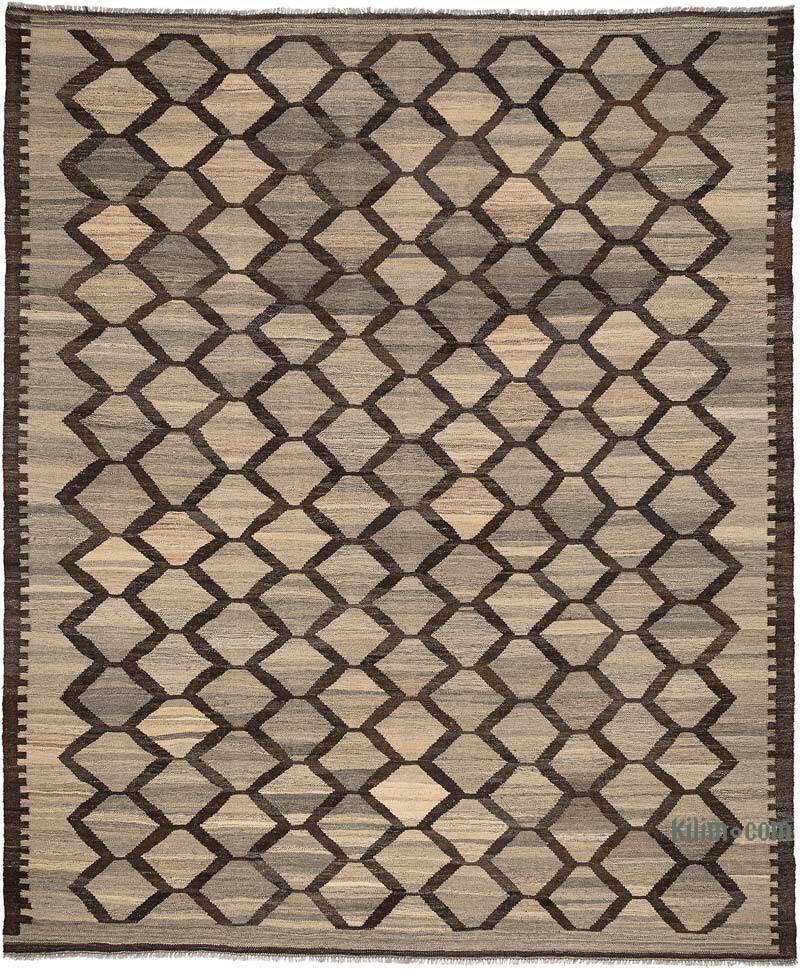 New Hand-Woven Kilim Rug - 8' 3" x 9' 9" (99" x 117") - K0074320