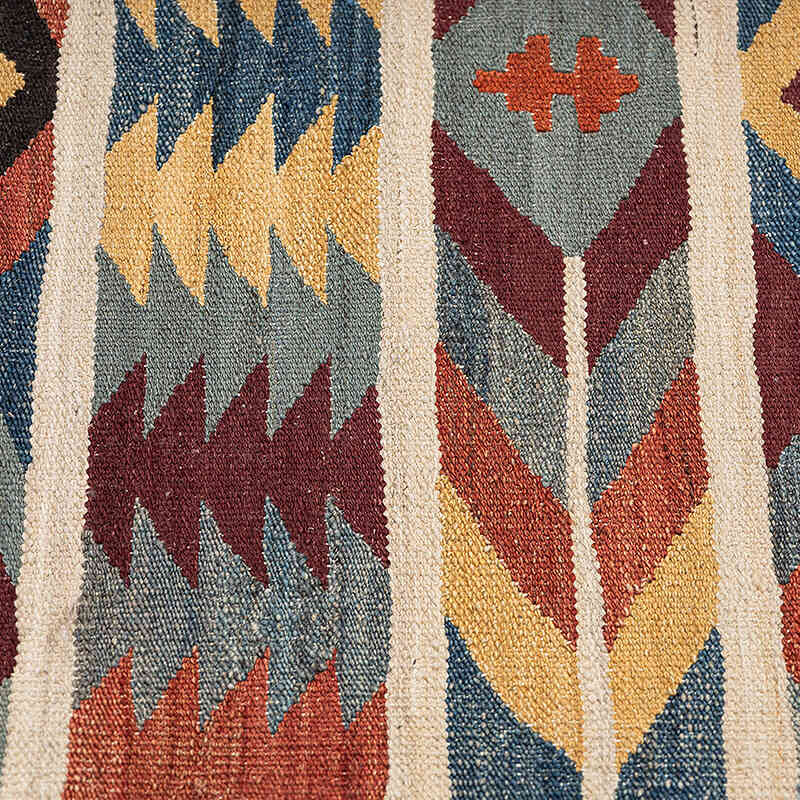 New Hand-Woven Kilim Runner - 2' 8" x 11' 2" (32" x 134") - K0074327
