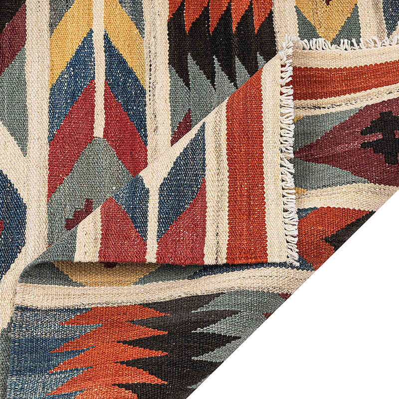 New Hand-Woven Kilim Runner - 2' 8" x 11' 2" (32" x 134") - K0074327