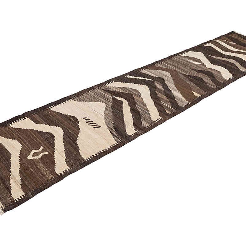 New Hand-Woven Kilim Runner - 2' 8" x 11' 7" (32" x 139") - K0074328