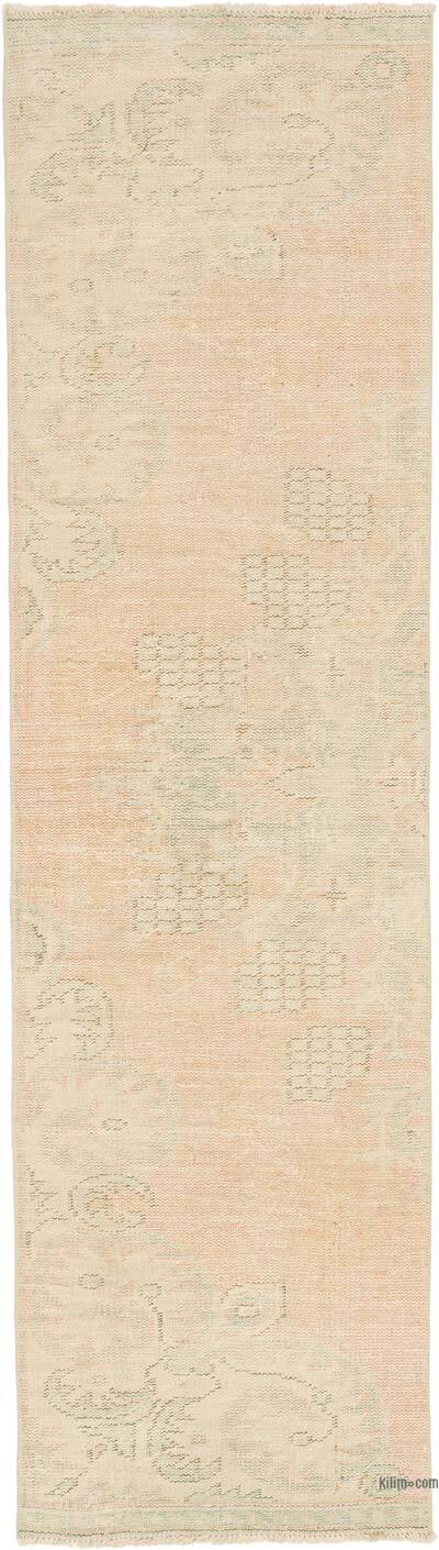 Vintage Turkish Runner Rug - 2' 10" x 10'  (34" x 120")