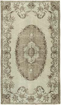 Boyalı El Dokuma Vintage Halı - 158 cm x 258 cm