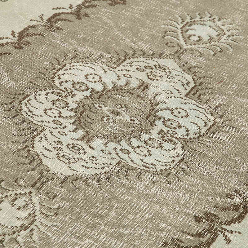 Over-dyed Vintage Hand-Knotted Turkish Rug - 5' 2" x 8' 6" (62" x 102") - K0074462