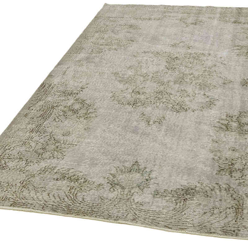 Over-dyed Vintage Hand-Knotted Turkish Rug - 5' 1" x 8' 10" (61" x 106") - K0074463
