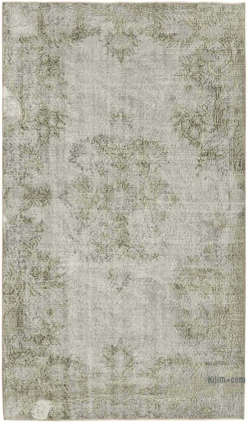 Over-dyed Vintage Hand-Knotted Turkish Rug - 5' 1" x 8' 10" (61" x 106") - K0074463