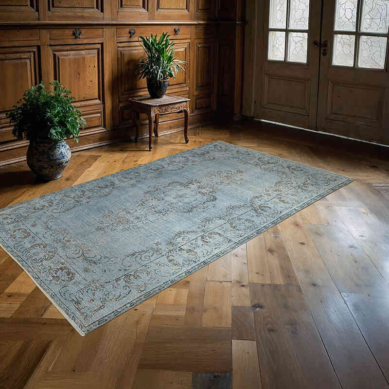 Alfombra Turca Vintage Sobre-teñida - 150 cm x 262 cm - K0074466