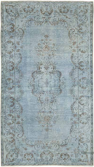 Alfombra Turca Vintage Sobre-teñida - 150 cm x 262 cm