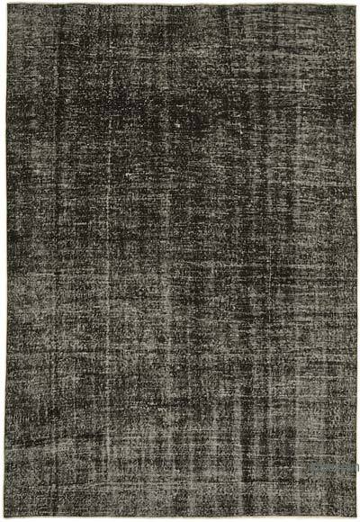 Over-dyed Vintage Hand-Knotted Turkish Rug - 6' 3" x 9' 2" (75" x 110")