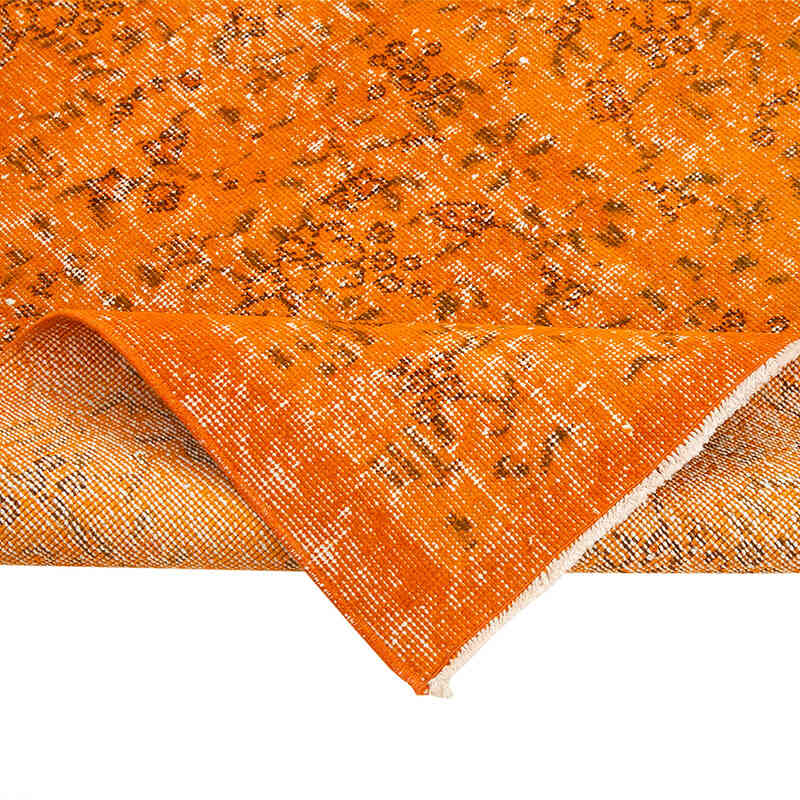 Alfombra Turca Vintage Sobre-teñida - 133 cm x 213 cm - K0074471