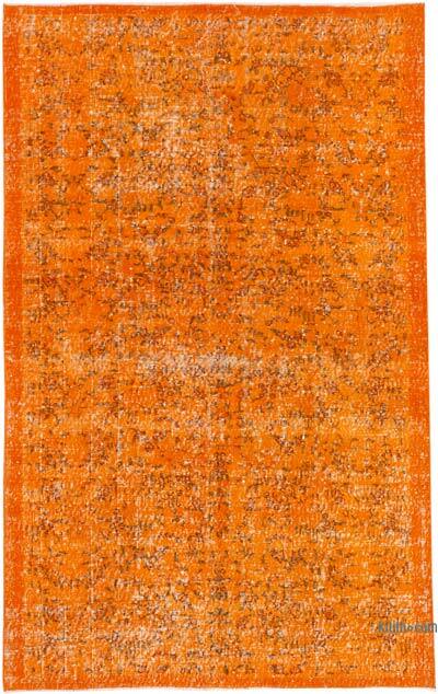 Over-dyed Vintage Hand-Knotted Turkish Rug - 4' 4" x 7'  (52" x 84")
