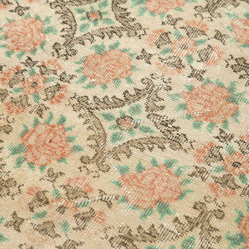 Alfombra Vintage Turca Anudada a Mano - 106 cm x 200 cm - K0074474