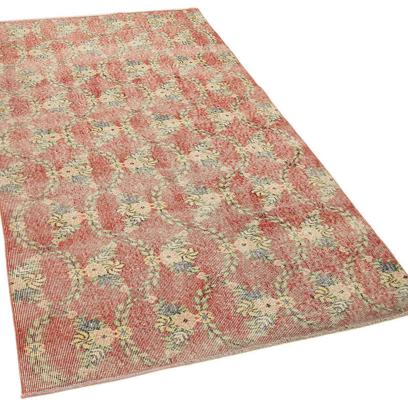 El Dokuma Vintage Halı - 118 cm x 220 cm - K0074476