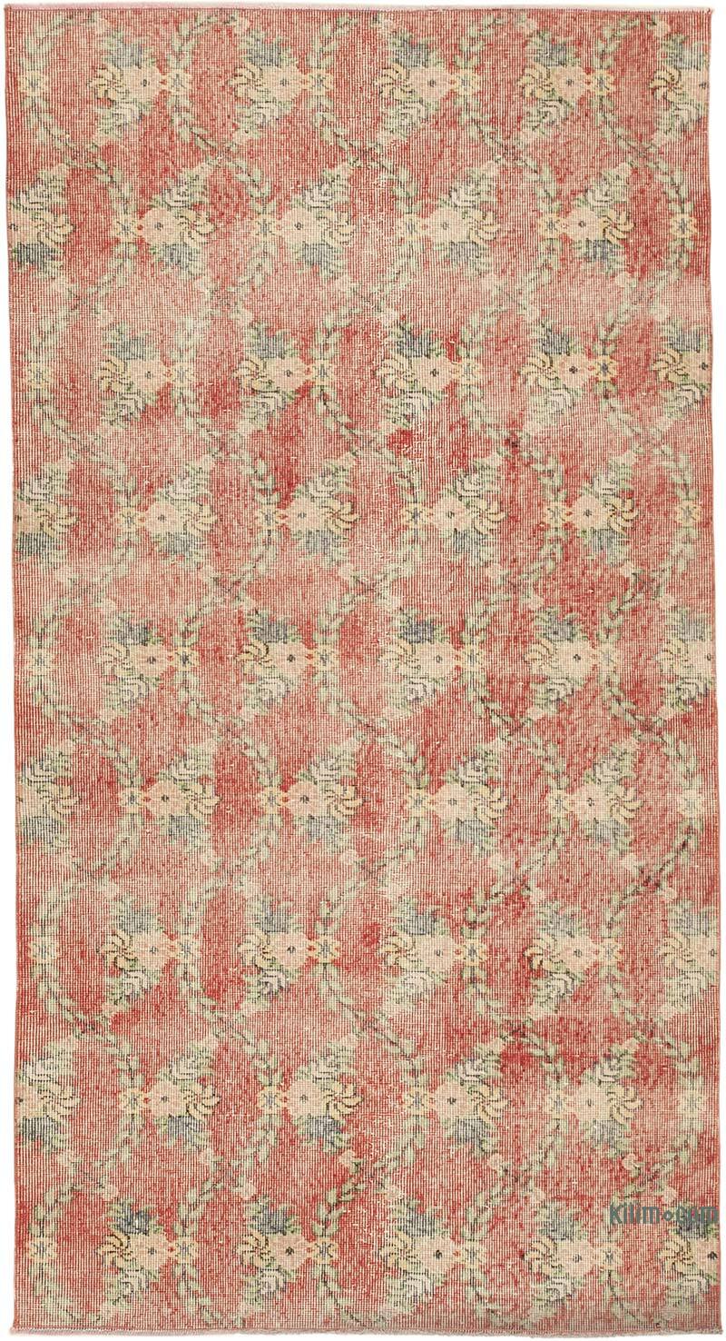 El Dokuma Vintage Halı - 118 cm x 220 cm - K0074476