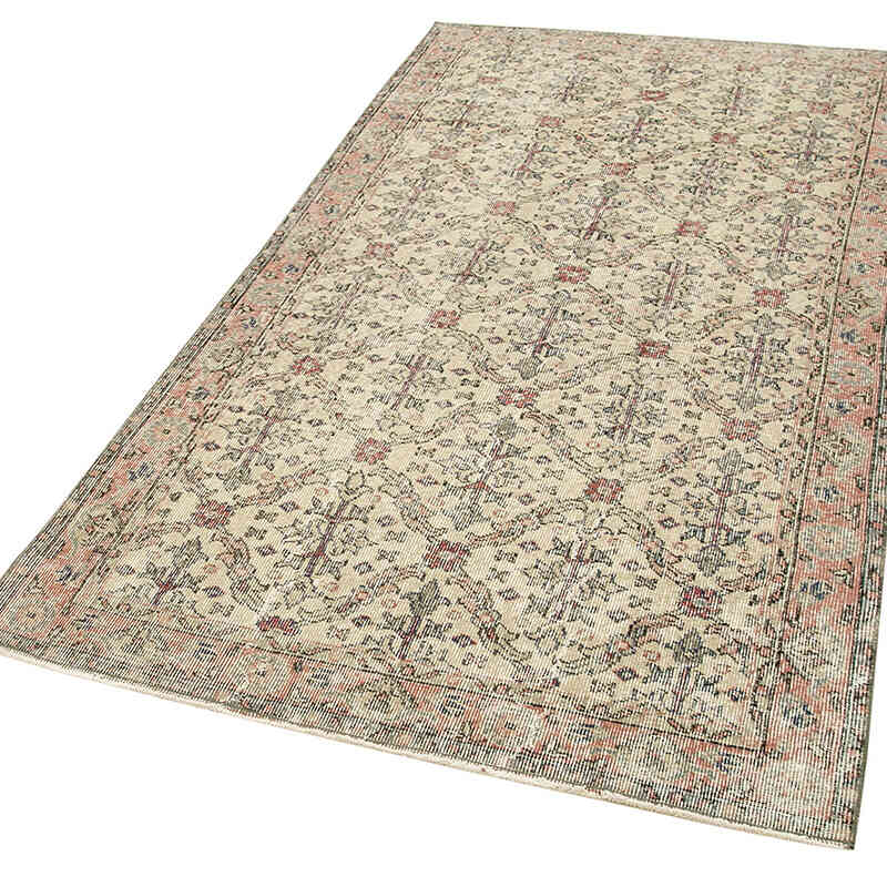 El Dokuma Vintage Halı - 114 cm x 213 cm - K0074477
