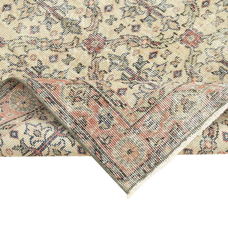El Dokuma Vintage Halı - 114 cm x 213 cm - K0074477