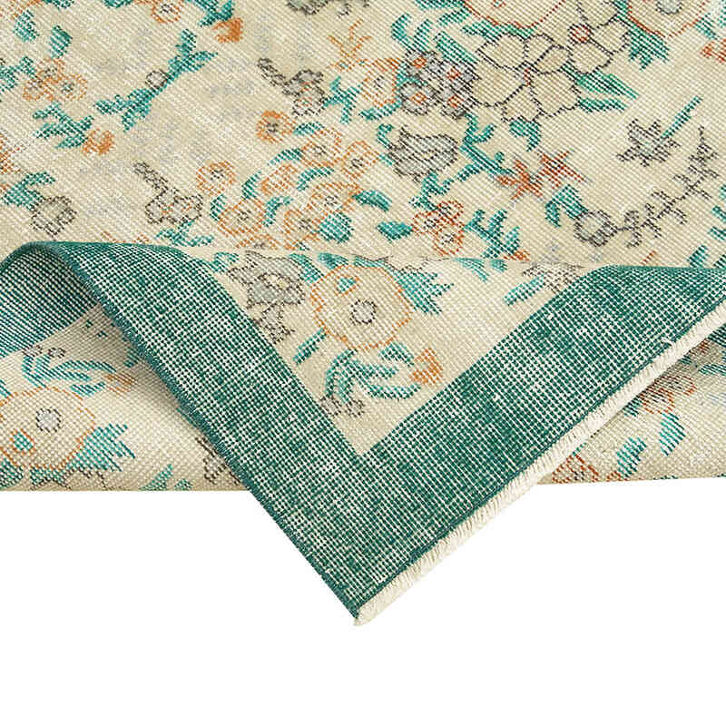 Alfombra Vintage Turca Anudada a Mano - 114 cm x 206 cm - K0074481