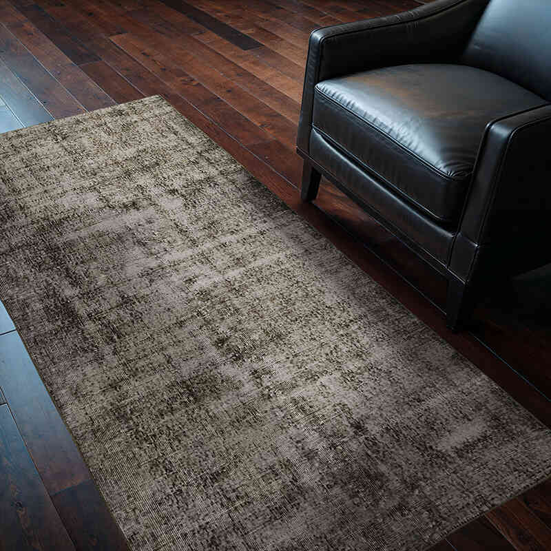 Alfombra Turca Vintage Sobre-teñida - 109 cm x 205 cm - K0074485