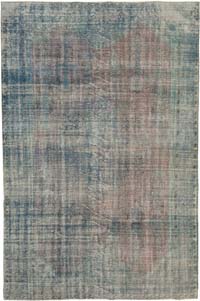 Boyalı El Dokuma Vintage Halı - 215 cm x 317 cm