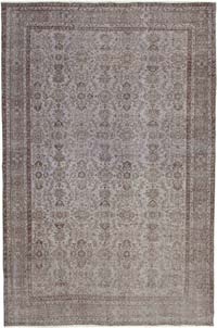 Boyalı El Dokuma Vintage Halı - 208 cm x 316 cm