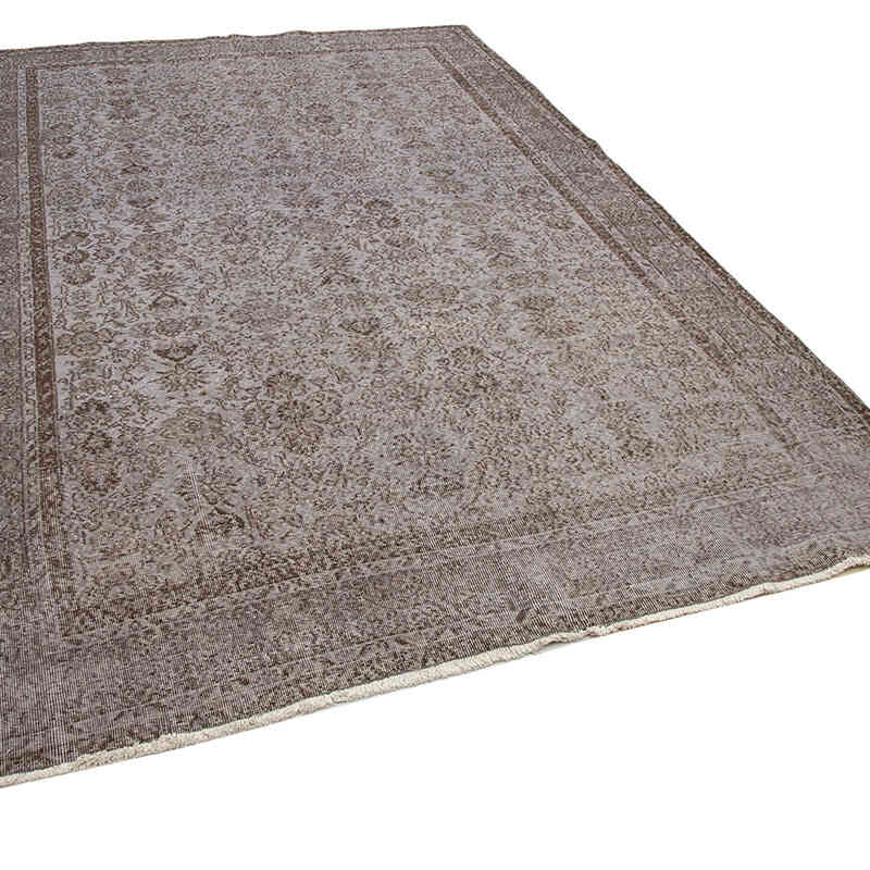 Over-dyed Vintage Hand-Knotted Turkish Rug - 6' 10" x 10' 4" (82" x 124") - K0074494