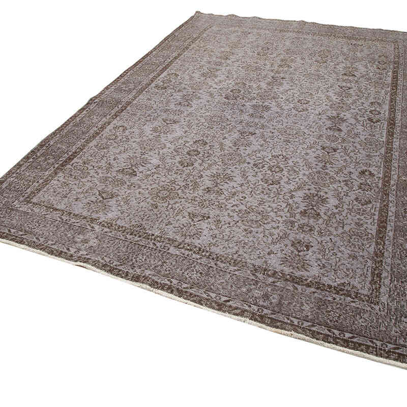 Over-dyed Vintage Hand-Knotted Turkish Rug - 6' 10" x 10' 4" (82" x 124") - K0074494