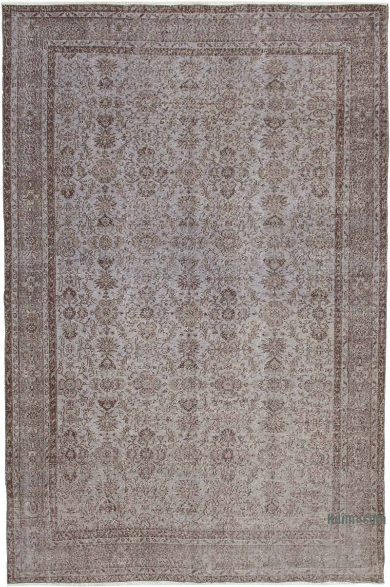 Over-dyed Vintage Hand-Knotted Turkish Rug - 6' 10" x 10' 4" (82" x 124") - K0074494