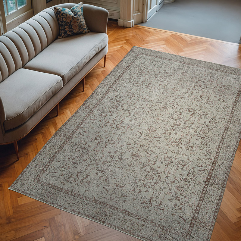 Alfombra Turca Vintage Sobre-teñida - 212 cm x 316 cm - K0074495
