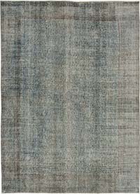 Boyalı El Dokuma Vintage Halı - 218 cm x 304 cm