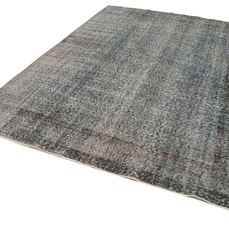 Over-dyed Vintage Hand-Knotted Turkish Rug - 7' 2" x 10'  (86" x 120") - K0074497