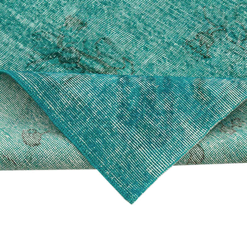 Over-dyed Vintage Hand-Knotted Turkish Rug - 7' 1" x 10' 1" (85" x 121") - K0074501